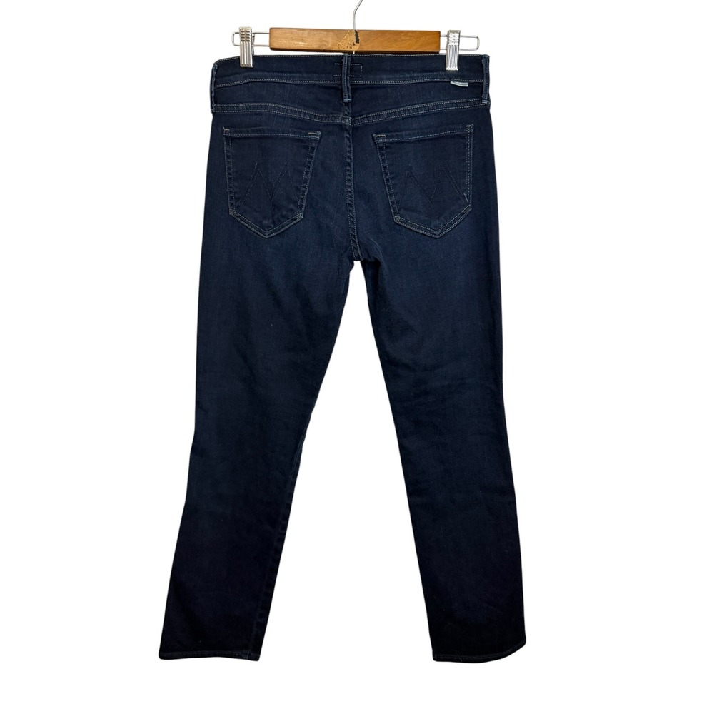 Mother Jeans Women's 27 The Rascal Cuff Meet Me at Midnight Dark Wash - Picture 3 of 6